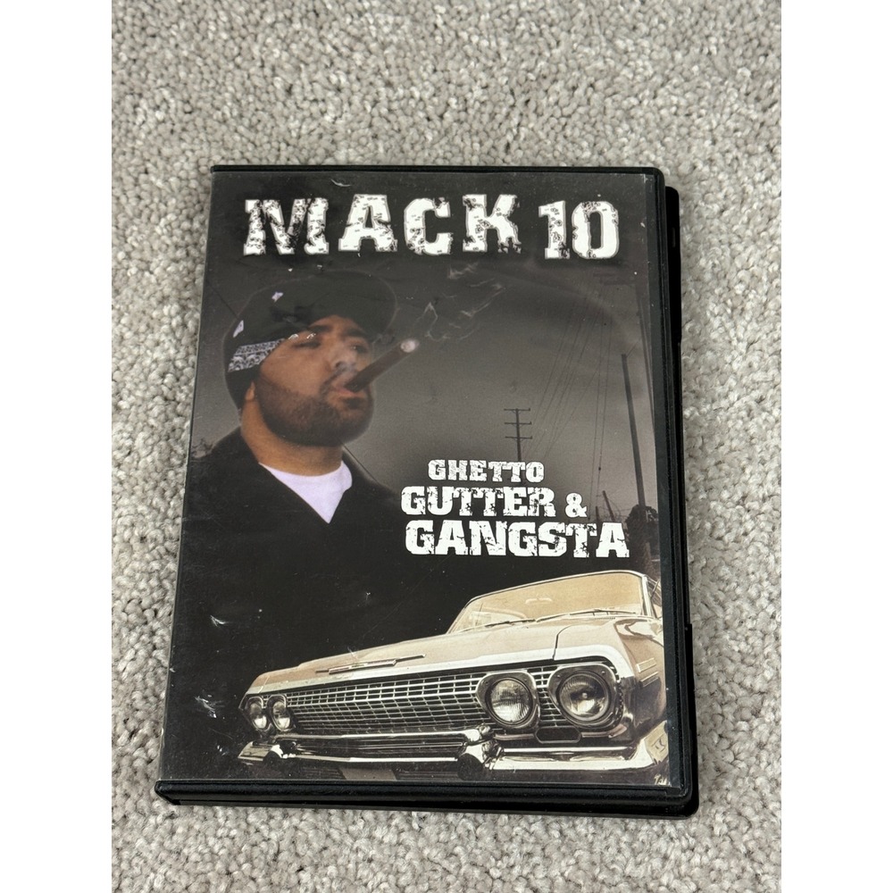 Mack 10 Ghetto Gutter & Gangsta DVD 2003 West Coast HipHop Ice Cube NOT tested